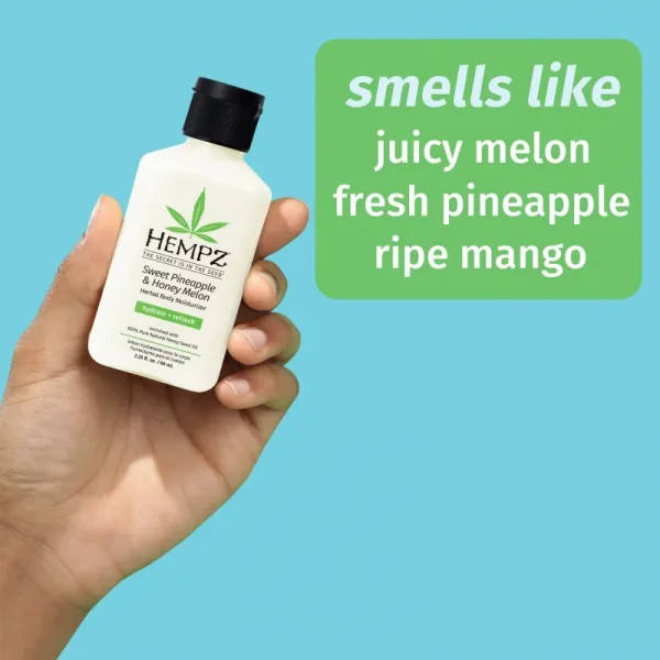 HEMPZ Sweet Pineapple Honey Melon hydratačné telové mlieko 66 ml