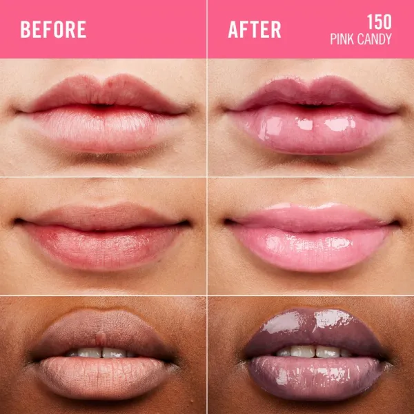 Rimmel Thrill Seeker Glassy Gloss lesk na pery pre väčší objem odtieň 150 Pink Candy 10 ml