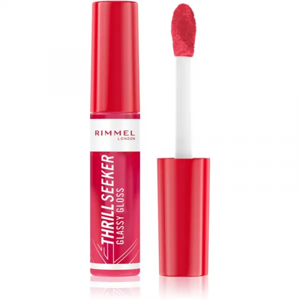 Rimmel Thrill Seeker Glassy Gloss lesk na pery pre väčší objem odtieň 350 Pink to the Berry 10 ml