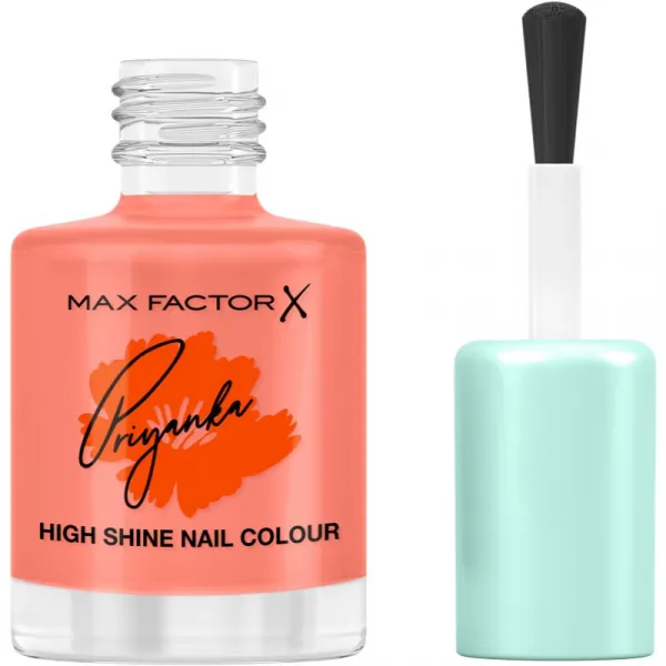 Max Factor x Priyanka Miracle Pure rýchloschnúci lak na nechty limitovaná edícia odtieň 410 Bold Marigold 12 ml