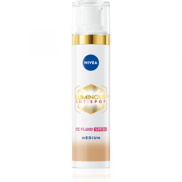 NIVEA Luminous 630 Anti Spot rozjasňujúci CC krém SPF 30 odtieň Medium 40 ml