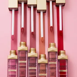 Eveline Cosmetics Wonder Match dlhotrvajúci matný tekutý rúž s kyselinou hyalurónovou odtieň 06 Classic Red 6.8 ml