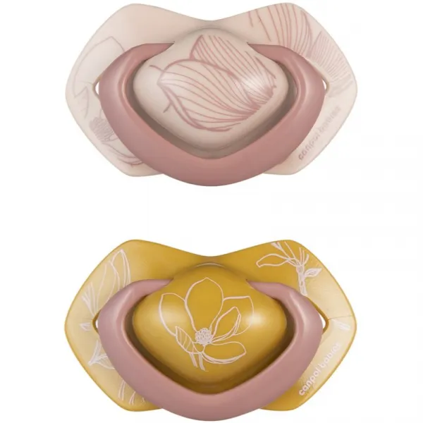 Canpol babies Light Touch Gold cumlík 0-6m Pink 2 ks