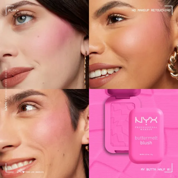 NYX Professional Makeup Buttermelt Blush púdrová lícenka odtieň 01 My Butta Half 5 g