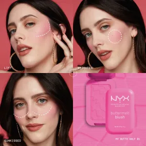 NYX Professional Makeup Buttermelt Blush púdrová lícenka odtieň 01 My Butta Half 5 g