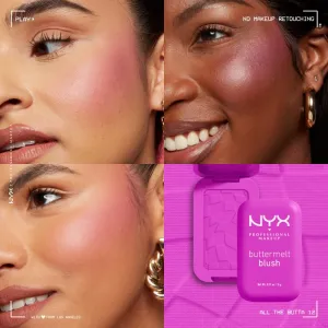 NYX Professional Makeup Buttermelt Blush púdrová lícenka odtieň 12 All The Butta 5 g