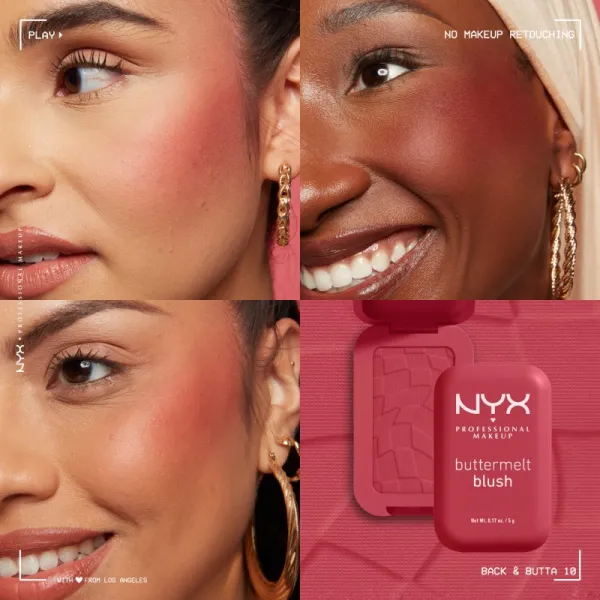 NYX Professional Makeup Buttermelt Blush púdrová lícenka odtieň 10 Back and Butta 5 g