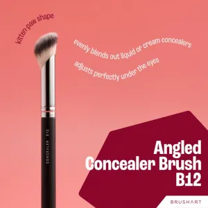 BrushArt Professional B12 Angled concealer brush štetec na korektor B12 1 ks