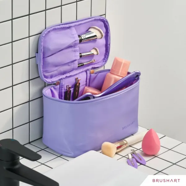 BrushArt Accessories Make-up bag kozmetická taška Lilac 1 ks