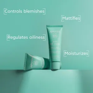 Apivita Just Bee Clear Blemish Control Moisturizer hydratačný krém na tvár s niacínamidom 40 ml