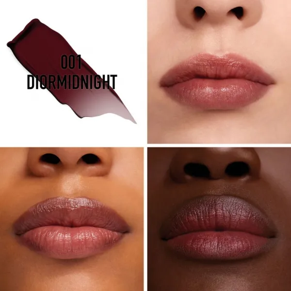 DIOR Rouge Dior Balm hydratačný balzam na pery plniteľný odtieň 001 Diormidnight 3.2 g