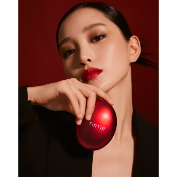 TIRTIR Mask Fit Red Cushion Mini dlhotrvajúci make-up v hubke odtieň 33C Hazel 4.5 g
