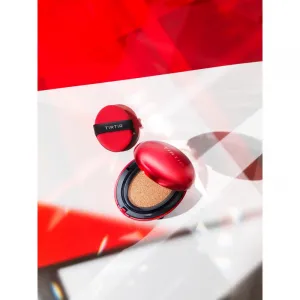 TIRTIR Mask Fit Red Cushion dlhotrvajúci make-up v hubke odtieň 22W Sheer Beige 18 g