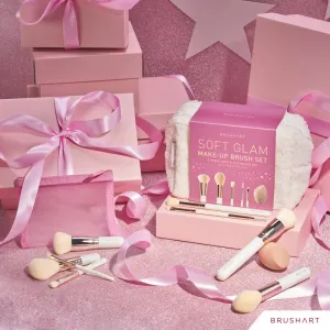 BrushArt Basic On-the-go Glam mini make-up brush set cestovná sada štetcov s taštičkou mini