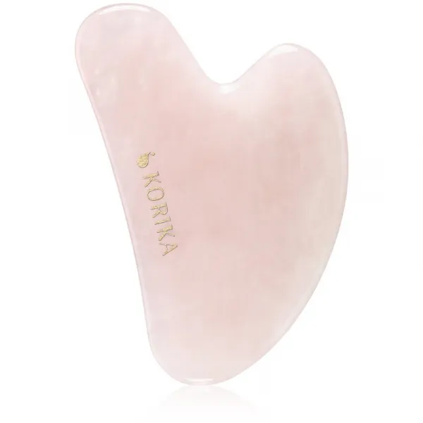 KORIKA Tools Face Roller & Gua Sha masážny valček na tvár a masážna pomôcka Quartz Pink