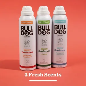 Bulldog Bergamot &Sandalwood Spray Deodorant dezodorant v spreji bez obsahu hliníka 125 ml