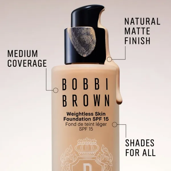 Bobbi Brown Weightless Skin Foundation SPF 15 Mini dlhotrvajúci zmatňujúci make-up s hydratačným účinkom odtieň Ivory 13 ml