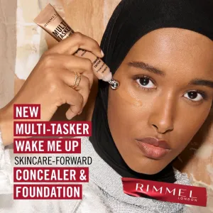 Rimmel Multi-Tasker Wake Me Up make-up a korektor pre rozjasnenie pleti odtieň 30 Light 20 ml