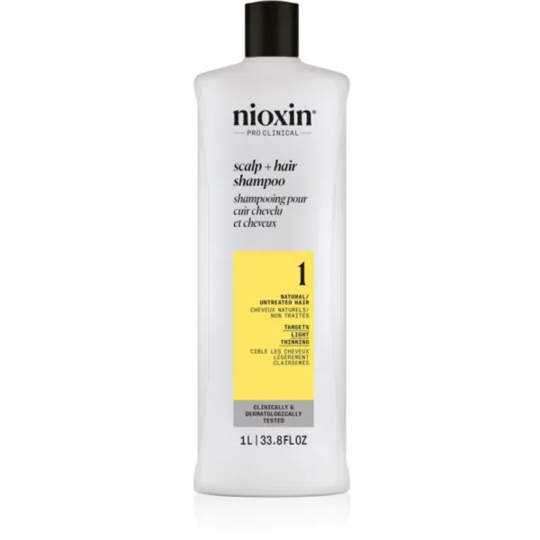 Nioxin System 1 šampón proti vypadávaniu vlasov 1000 ml