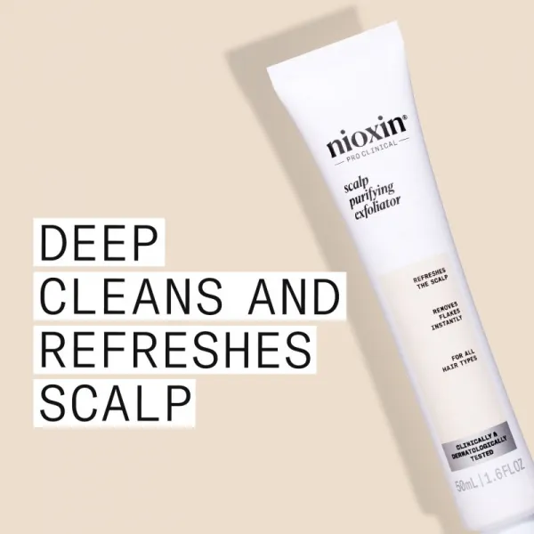 Nioxin Scalp Purifying Exfoliator starostlivosť o pokožku hlavy proti lupinám 50 ml