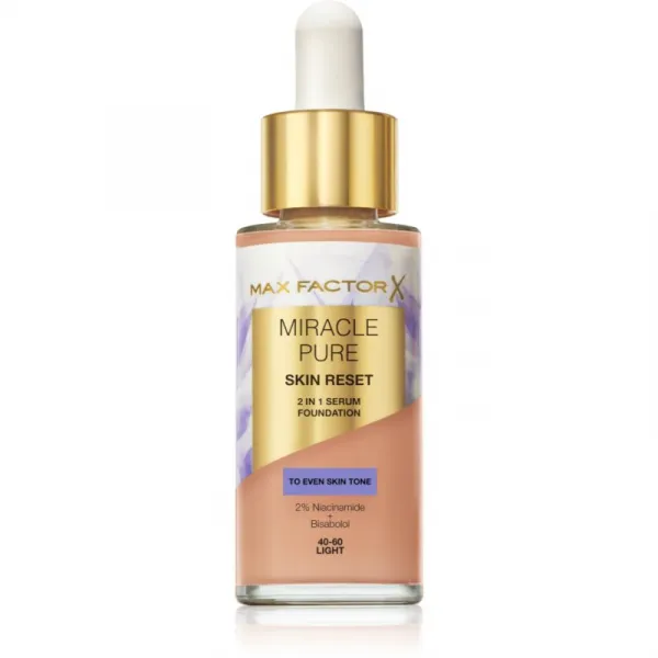 Max Factor Miracle Pure ošetrujúci make-up odtieň 40-60 Light 30 ml