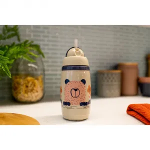 Tommee Tippee Superstar Insulated Straw Grey hrnček s rúrkou pre deti 12m+ 266 ml