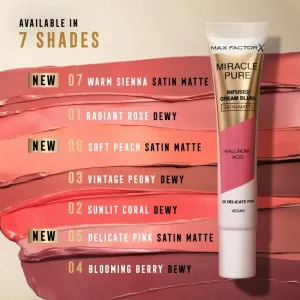Max Factor Miracle Pure krémová lícenka odtieň 06 Soft Peach 15 ml