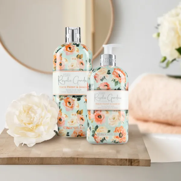 Baylis & Harding Royale Garden Peach, Peony & Jasmine sprchový gél 500 ml