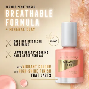 Max Factor Miracle Pure dlhotrvajúci lak na nechty odtieň 395 Magic Sunstone 12 ml