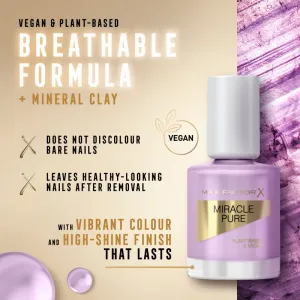 Max Factor Miracle Pure dlhotrvajúci lak na nechty odtieň 335 Serene Amethyst 12 ml
