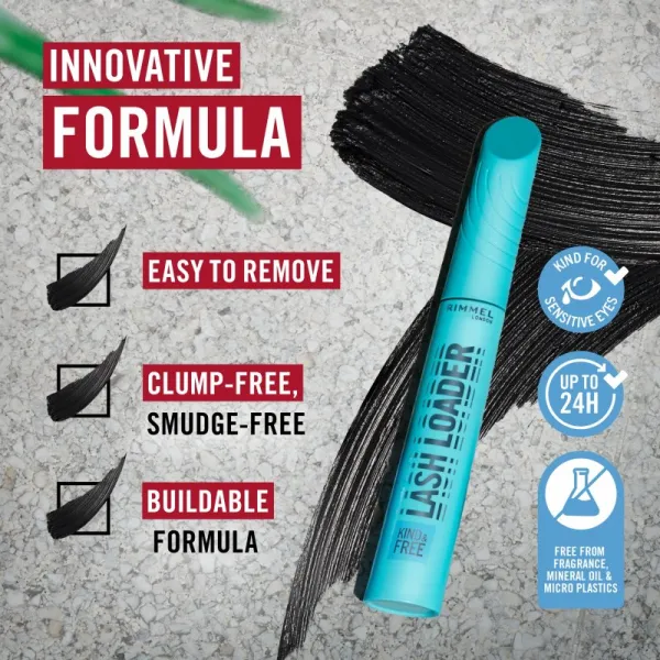 Rimmel Kind & Free Lash Loader objemová riasenka odtieň 001 black 9.5 ml