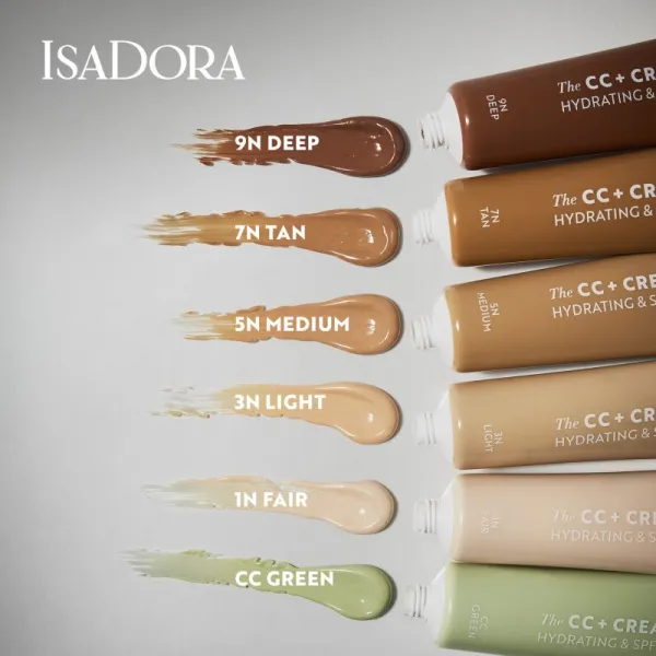 IsaDora CC + Cream hydratačný CC krém SPF 30 odtieň 5N Medium 30 ml