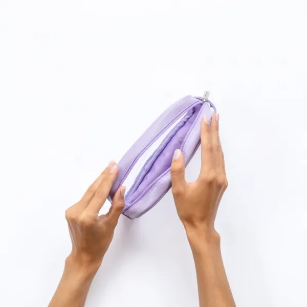 Notino Travel Collection Small Clear Organizer transparentná kozmetická taštička transparentný S Purple 20x10x5 cm 1 ks