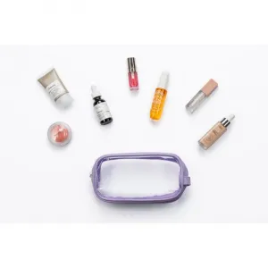 Notino Travel Collection Small Clear Organizer transparentná kozmetická taštička transparentný S Purple 20x10x5 cm 1 ks