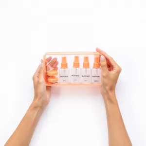 Notino Travel Collection Travel Bottle Set cestovné fľaštičky Peach