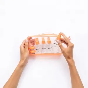 Notino Travel Collection Travel Bottle Set cestovné fľaštičky Peach