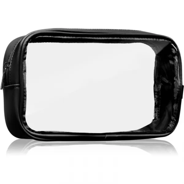 Notino Travel Collection Small Clear Organizer transparentná kozmetická taštička transparentný S Black 20x10x5 cm 1 ks