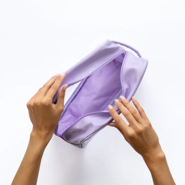 Notino Travel Collection Extra Large Clear Organizer transparentná kozmetická taštička XL Purple 27,5x20x12,5 cm 1 ks
