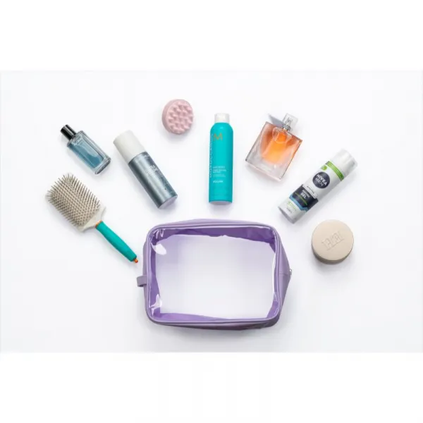 Notino Travel Collection Extra Large Clear Organizer transparentná kozmetická taštička XL Purple 27,5x20x12,5 cm 1 ks