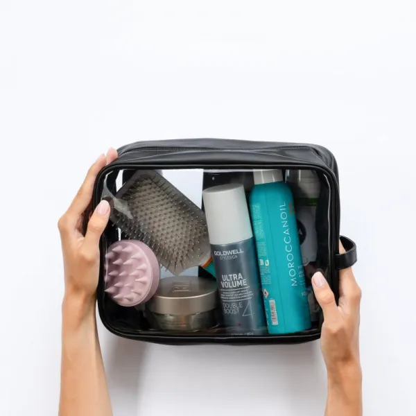 Notino Travel Collection Extra Large Clear Organizer transparentná kozmetická taštička XL Black 27,5x20x12,5 cm 1 ks