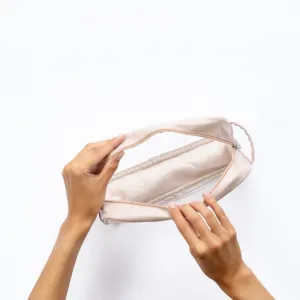 Notino Travel Collection Large Clear Organizer transparentná kozmetická taštička L Beige 1 ks