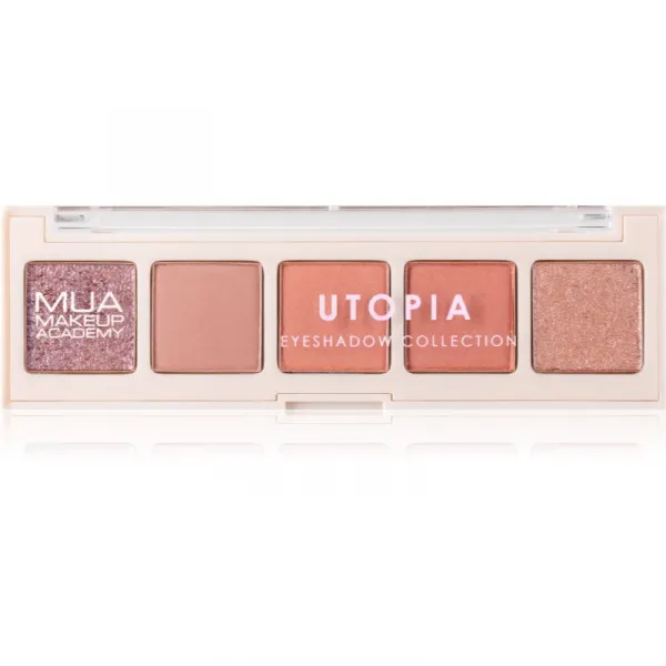 MUA Makeup Academy Eyeshadow Collection 5 Shade Palette paletka očných tieňov odtieň Utopia 3.8 g