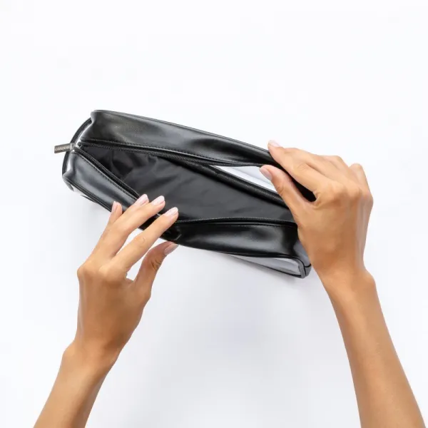 Notino Travel Collection Large Clear Organizer transparentná kozmetická taštička L Black 26x14x8,5 cm 1 ks