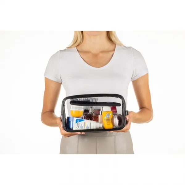 Notino Travel Collection Clear Organizer Set cestovná sada Black