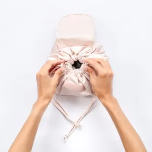 Notino Travel Collection Drawstring Make-Up Bag priestorná taška na make-up Beige 1 ks