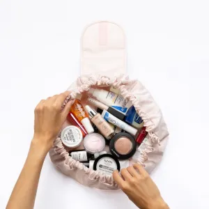 Notino Travel Collection Drawstring Make-Up Bag priestorná taška na make-up Beige 1 ks
