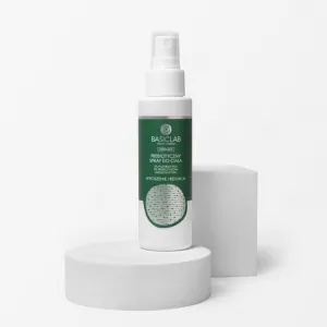 BasicLab Dermocosmetics Dermatis prebiotický hydratačný fluid pre zmiernenie citlivosti pleti v spreji na tvár a telo 100 ml