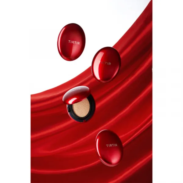 TIRTIR Mask Fit Red Cushion dlhotrvajúci make-up v hubke odtieň 22W Sheer Beige 18 g