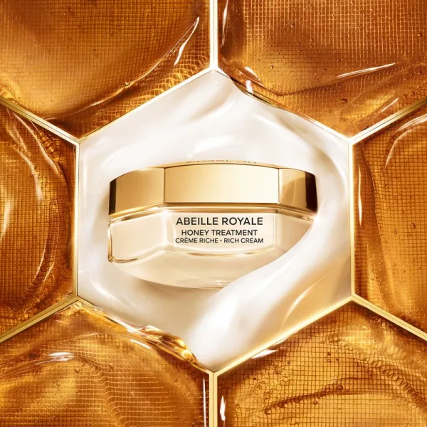 GUERLAIN Abeille Royale Honey Treatment Rich Cream výživný protivráskový krém plniteľný 50 ml
