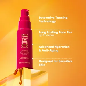 Coco & Eve Sunny Honey Anti-Aging Tanning Serum samoopaľovacie sérum na tvár 30 ml